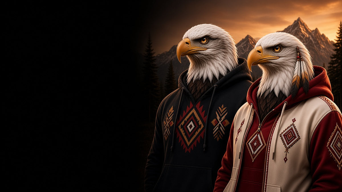 Male and female eagles in Eagle Trail apparel